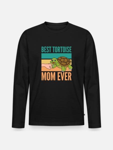 Best turtle moma ever - Men's Premium Organic Long Sleeve Shirt - black