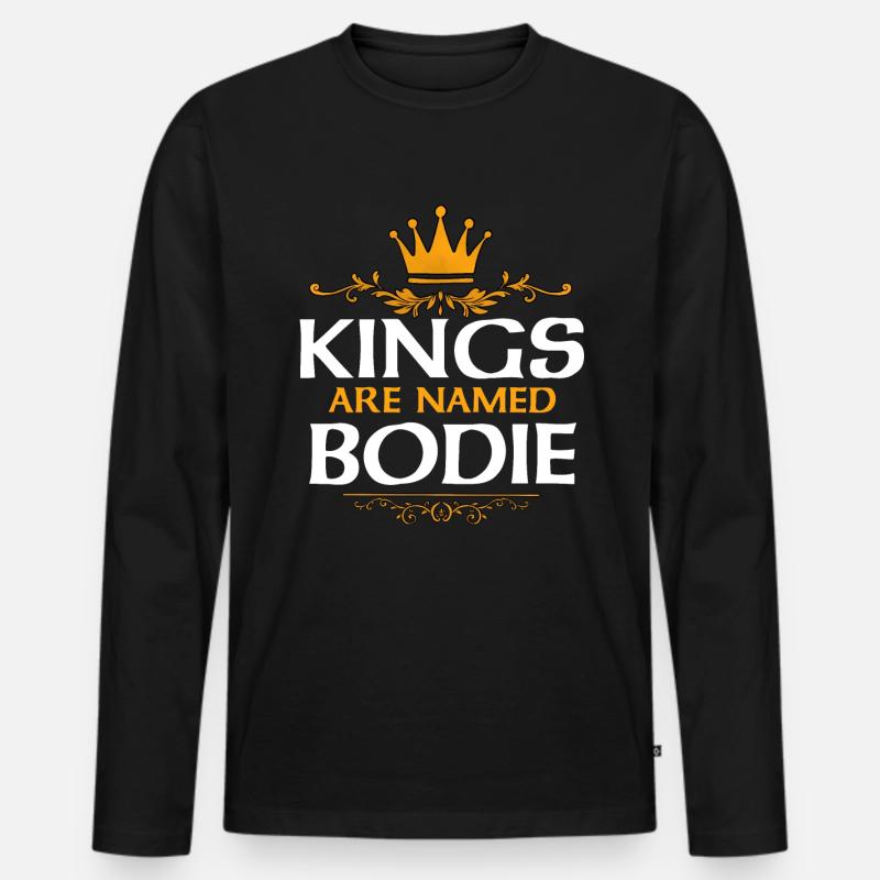 Bodie - Männer Premium Bio Langarmshirt - Schwarz