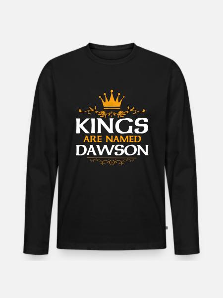 Dawson - Men's Premium Organic Long Sleeve Shirt - black