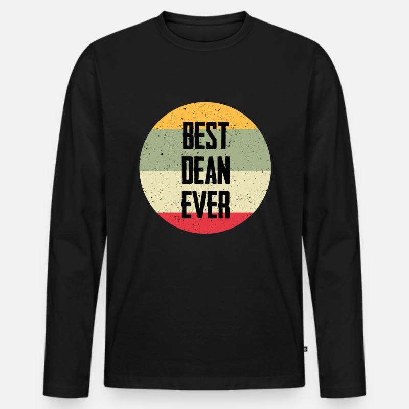 Best Dean Ever - Männer Premium Bio Langarmshirt - Schwarz