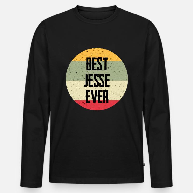 Best Jesse Ever - Männer Premium Bio Langarmshirt - Schwarz
