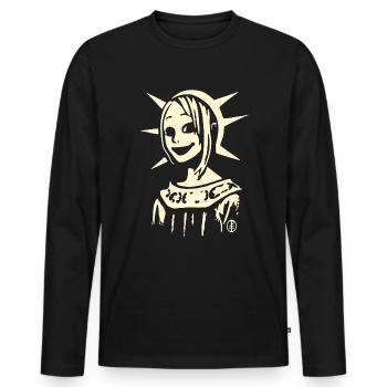 Anime Manga Lady Liberty Cosplay - Männer Premium Bio Langarmshirt - Schwarz - Vorne - Nico (187cm)