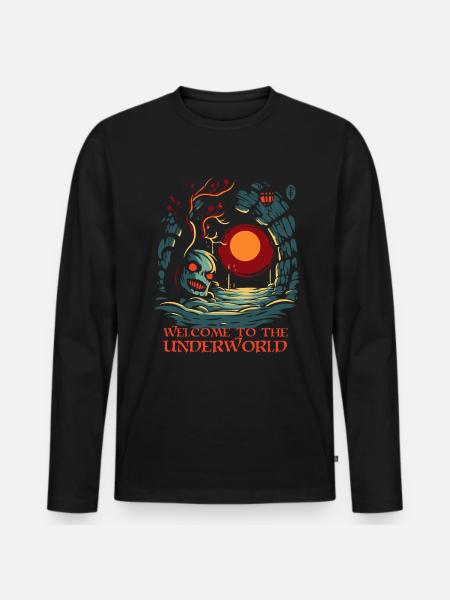 Welcome to the Underworld - Men's Premium Organic Long Sleeve Shirt - black