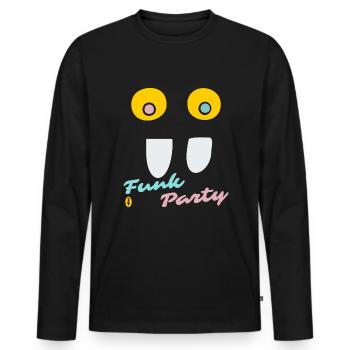 Crazy Eyes: Funk Music Party - Men's Premium Organic Long Sleeve Shirt - black - Front - Nico (187cm)