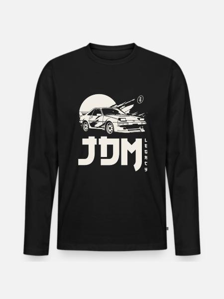 JDM Legacy Tuning - Men's Premium Organic Long Sleeve Shirt - black
