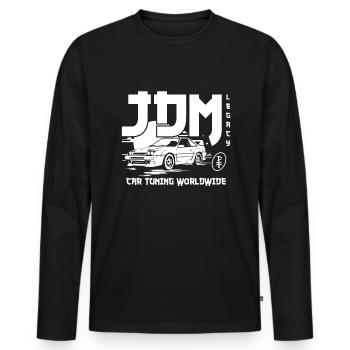 worldwide JDM Auto Tuning - Men's Premium Organic Long Sleeve Shirt - black - Front - Nico (187cm)
