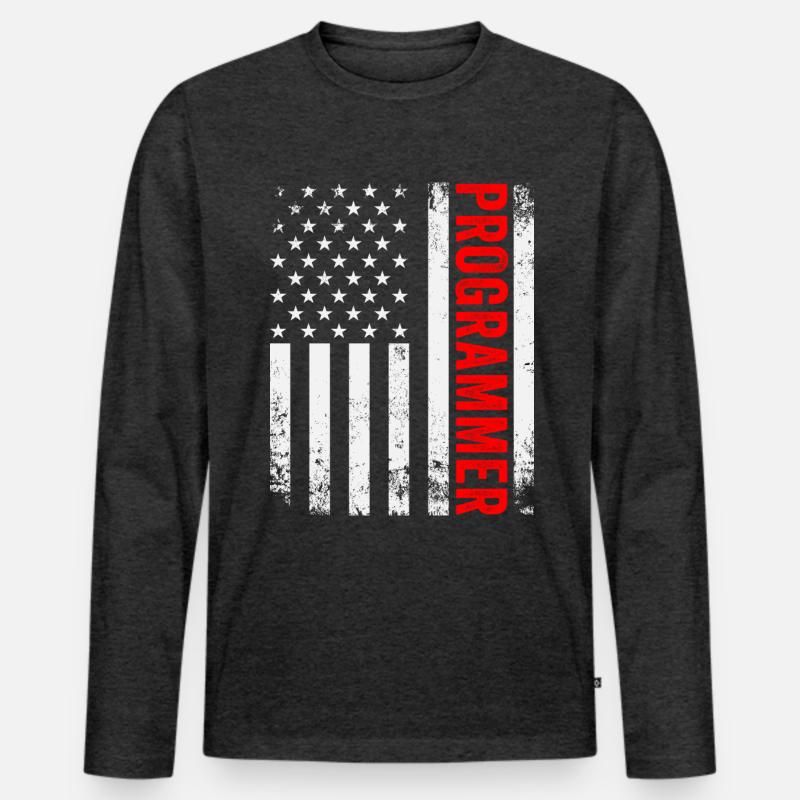 Programmierer Entwickler Programmierer Programmieren IT Computer Männer Premium Bio Langarmshirt