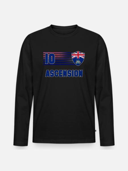 Ascension - Men's Premium Organic Long Sleeve Shirt - black