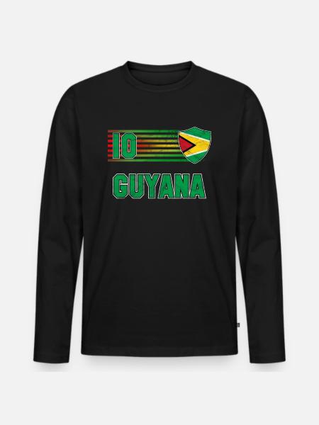 Guyana - T-shirt manches longues Premium bio Homme - noir