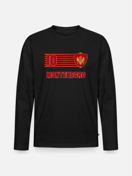 Montenegro - Men's Premium Organic Long Sleeve Shirt - black