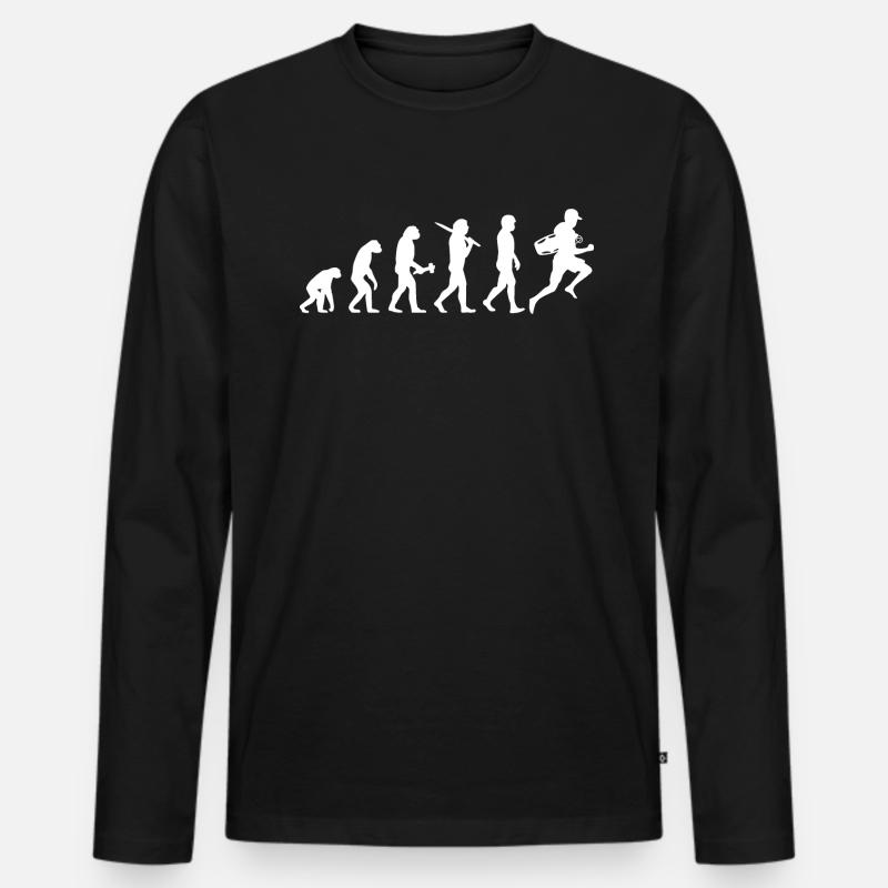 Rettungsschwimmer Rettungsschwimmen Evolution - Männer Premium Bio Langarmshirt - Schwarz