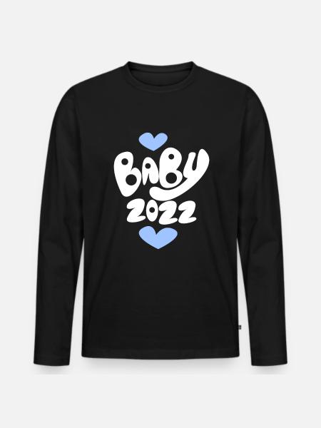 Bébé 2022 - T-shirt manches longues Premium bio Homme - noir