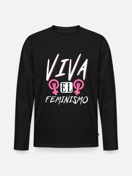 Feminist Women's Rights Female - Men's Premium Organic Long Sleeve Shirt - black