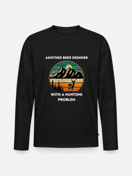 Unique Hunt - Men's Premium Organic Long Sleeve Shirt - black