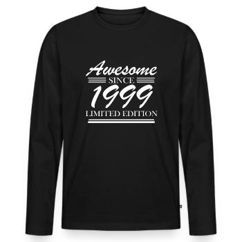 1999 - Né en 1999 - Fantastique depuis 1999 - T-shirt manches longues Premium bio Homme - noir - Devant - Nico (187cm)