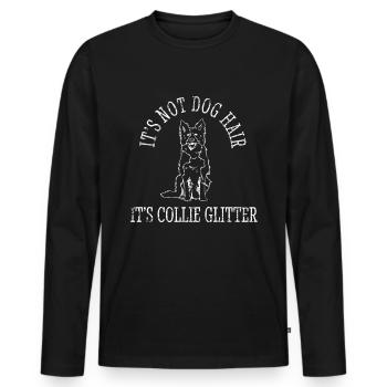 Conception unique de border collie pour - T-shirt manches longues Premium bio Homme - noir - Devant - Nico (187cm)