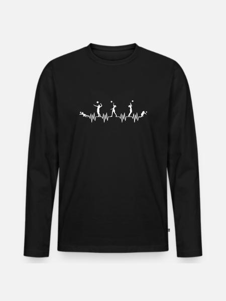 volleyball - Men's Premium Organic Long Sleeve Shirt - black