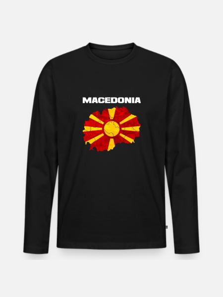 Macédoine - T-shirt manches longues Premium bio Homme - noir