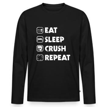 Poker Geschenk Pokern Texas Holdem Pokerspieler - T-shirt manches longues Premium bio Homme - noir - Devant - Nico (187cm)