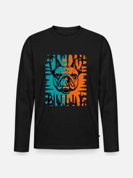 bully - Men's Premium Organic Long Sleeve Shirt - black