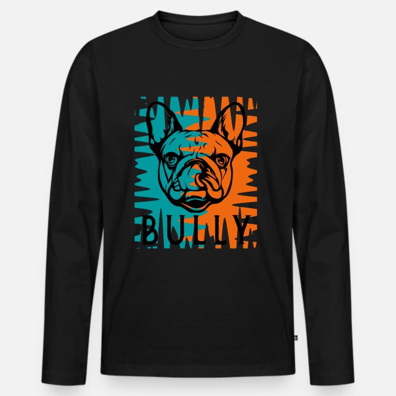 Bully - Männer Premium Bio Langarmshirt - Schwarz