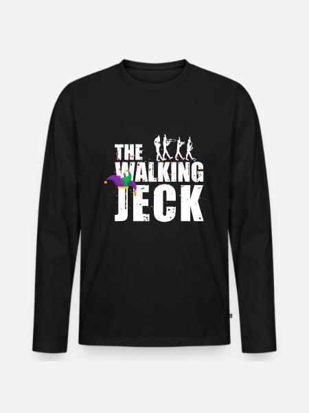 The Walking Jeck - Karneval Kostüm - Männer Premium Bio Langarmshirt - Schwarz