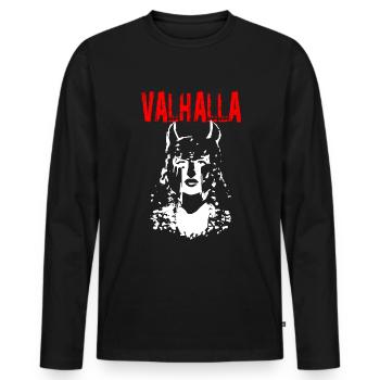 2reborn VALHALLA guerrier guerrier Odin Thor mariée - T-shirt manches longues Premium bio Homme - noir - Devant - Nico (187cm)