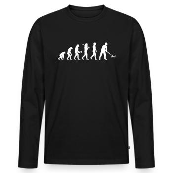 Garden horticulturist horticulturalist horticulture lawn - Men's Premium Organic Long Sleeve Shirt - black - Front - Nico (187cm)