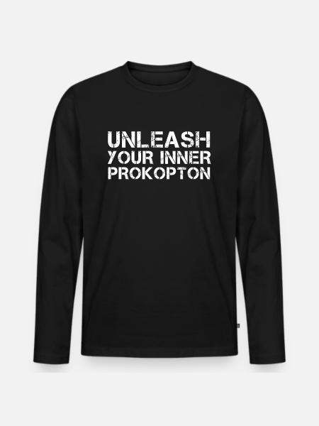 Stoicisme stoikere slipper din indre procopton løs - Premium økologisk langærmet T-shirt til mænd - sort