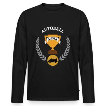 Autoball Sieger Gewinner Turnier Meisterschaft - Männer Premium Bio Langarmshirt - Schwarz - Vorne - Nico (187cm)