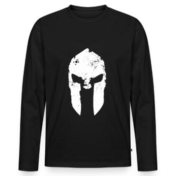 Casque cadeau Sparta Gym Casque Spartan Gym - T-shirt manches longues Premium bio Homme - noir - Devant - Nico (187cm)