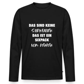 Das sind keine... Lustig Witziger Spruch Spruech - Männer Premium Bio Langarmshirt - Schwarz - Vorne - Nico (187cm)
