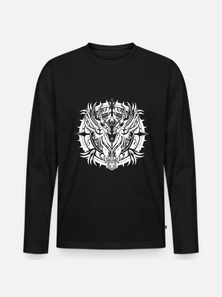 RPG logo spell circle - Men's Premium Organic Long Sleeve Shirt - black
