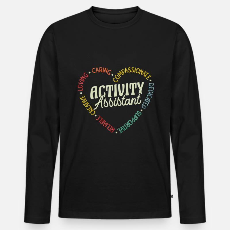Awesome Activity Assistant - Männer Premium Bio Langarmshirt - Schwarz