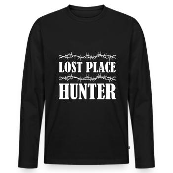 Lost Placer Lost Place Hunter Cadeau - T-shirt manches longues Premium bio Homme - noir - Devant - Nico (187cm)