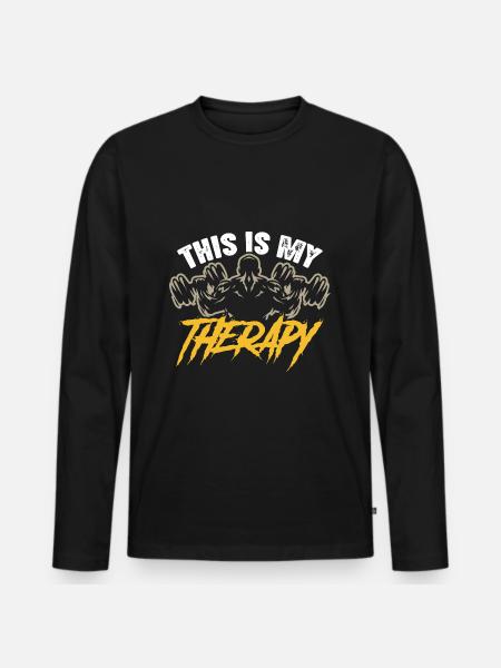 Workout, Fitness, Gym, Workout, Sports, Fun - Men's Premium Organic Long Sleeve Shirt - black