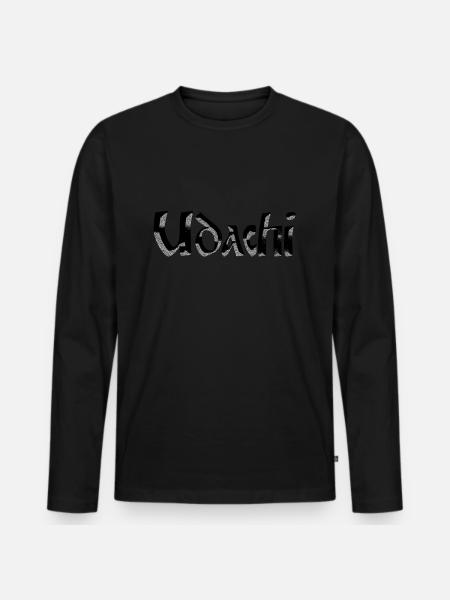 Udachi (удачи) - Good Luck - Men's Premium Organic Long Sleeve Shirt - black