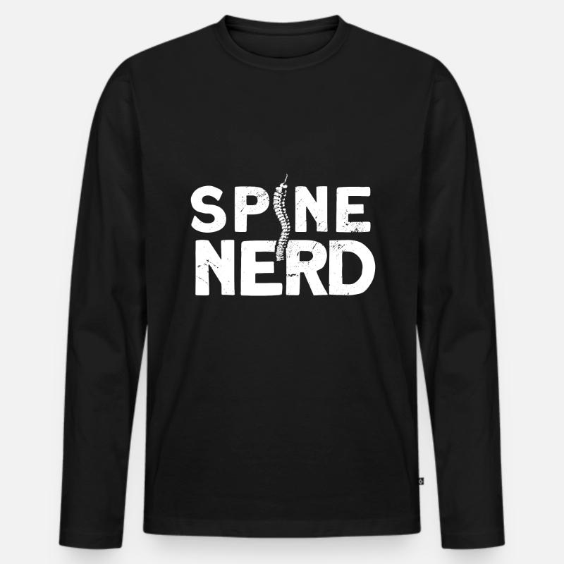 Chiropraktiker - Männer Premium Bio Langarmshirt - Schwarz