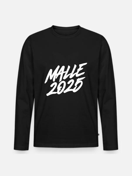 Malle 2025 Mallorca - Men's Premium Organic Long Sleeve Shirt - black