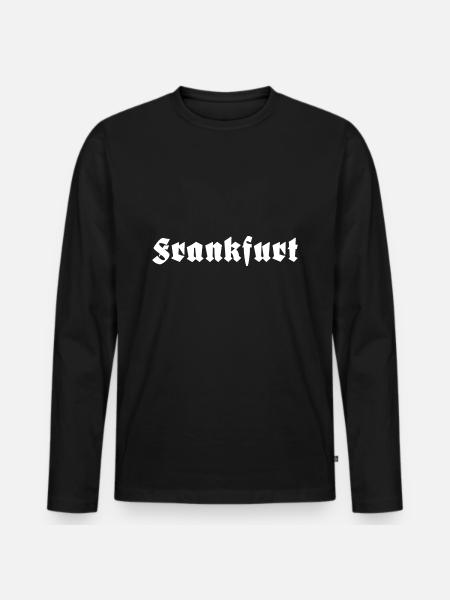 Frankfurt - Men's Premium Organic Long Sleeve Shirt - black