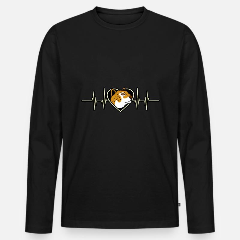 Jaguar - Männer Premium Bio Langarmshirt - Schwarz