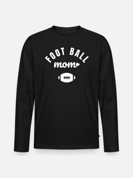 Fußball Mama - Männer Premium Bio Langarmshirt - Schwarz