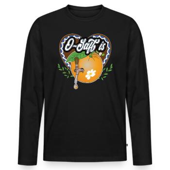 O Saft is! Geschenk - Männer Premium Bio Langarmshirt - Schwarz - Vorne - Nico (187cm)
