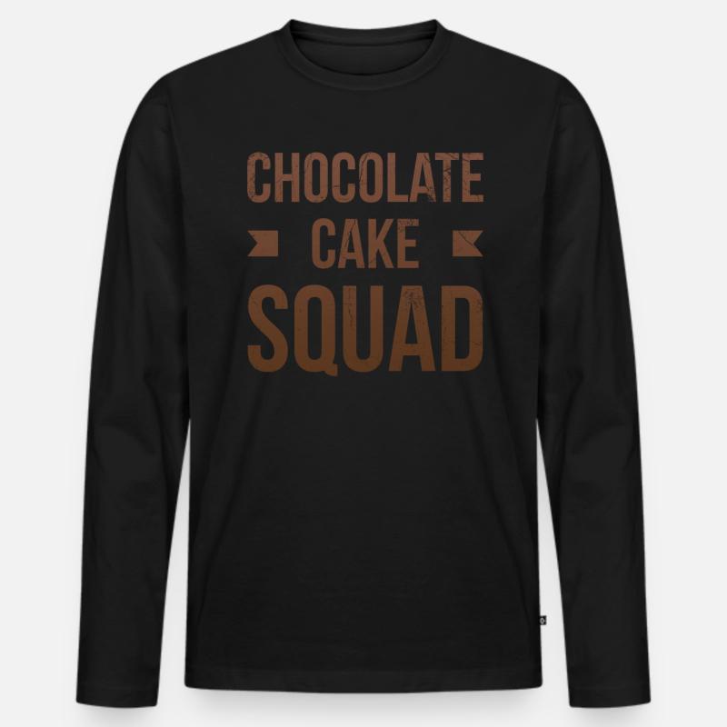 Schokoladenkuchen-trupp Für Bäcker- Oder Backfans - Männer Premium Bio Langarmshirt - Schwarz