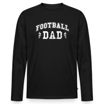 Football-vati-design Pour - T-shirt manches longues Premium bio Homme - noir - Devant - Nico (187cm)