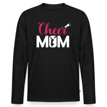 Cheer Mom Design Für Cheerleader Cheer - Männer Premium Bio Langarmshirt - Schwarz - Vorne - Nico (187cm)