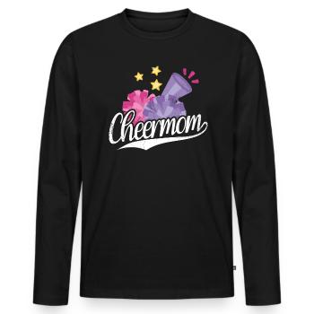 Cheer Mom Design Für Cheerleader Cheer - Männer Premium Bio Langarmshirt - Schwarz - Vorne - Nico (187cm)