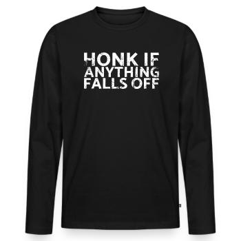 Klaxonner quand quelque chose pour les propriétaires de muscle car - T-shirt manches longues Premium bio Homme - noir - Devant - Nico (187cm)