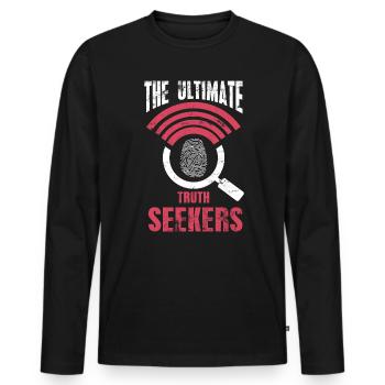 Les chercheurs de vérité ultimes, les experts médico-légaux - T-shirt manches longues Premium bio Homme - noir - Devant - Nico (187cm)