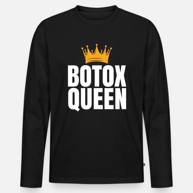 Botox - Männer Premium Bio Langarmshirt - Schwarz